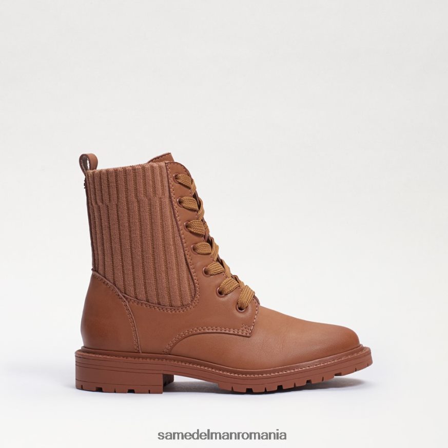 Sam Edelman încălţăminte Lt cuoio piele maro copii cizme de luptă lydell HN448Z1009