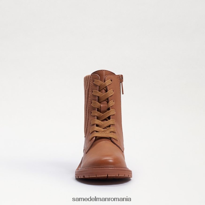 Sam Edelman încălţăminte Lt cuoio piele maro copii cizme de luptă lydell HN448Z1009