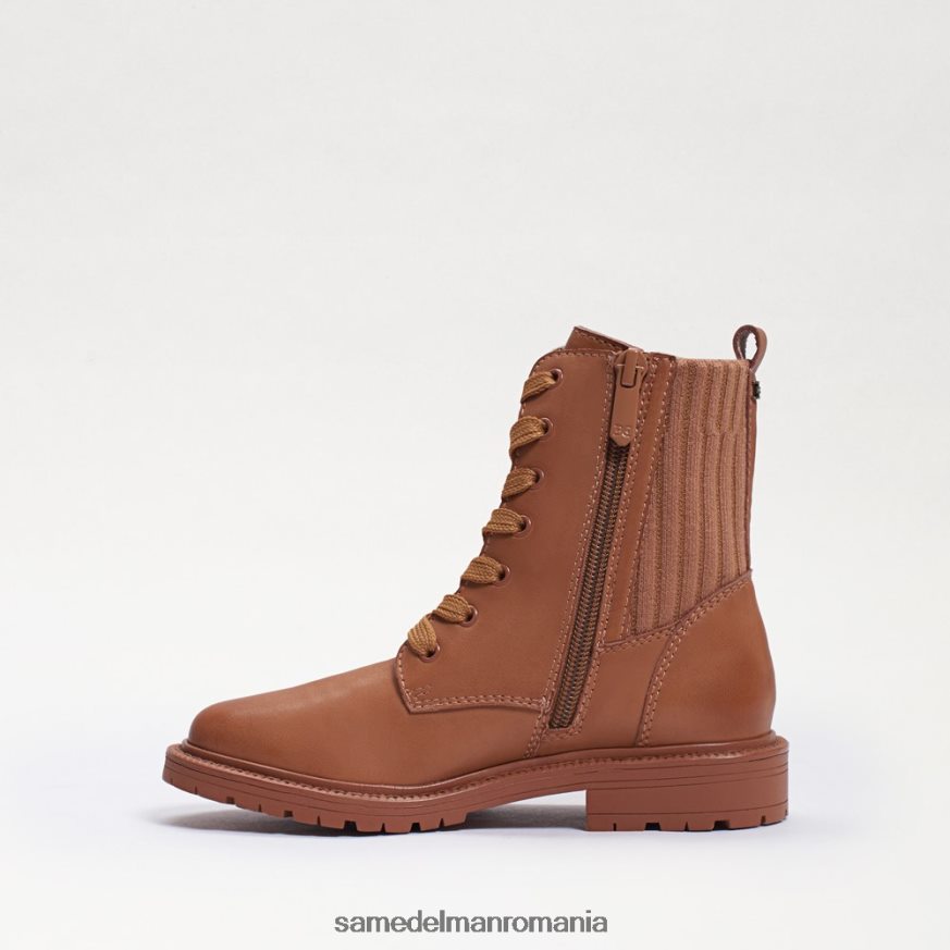Sam Edelman încălţăminte Lt cuoio piele maro copii cizme de luptă lydell HN448Z1009