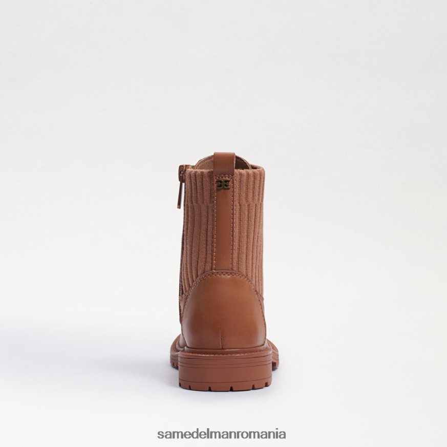 Sam Edelman încălţăminte Lt cuoio piele maro copii cizme de luptă lydell HN448Z1009