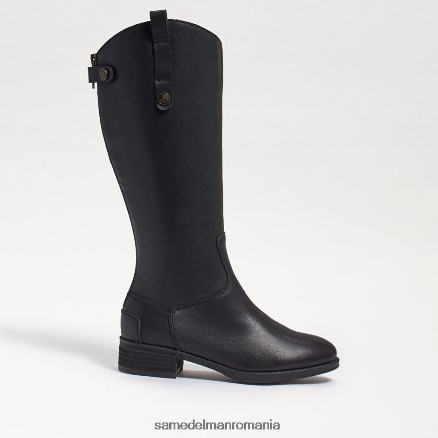 Sam Edelman încălţăminte piele neagra copii cizme de călărie penny HN448Z1007