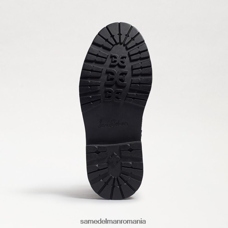 Sam Edelman încălţăminte piele neagra copii cizme de luptă lydell HN448Z1010
