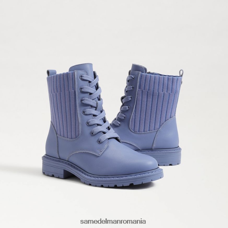 Sam Edelman încălţăminte violet prăfuit copii cizme de luptă lydell HN448Z1011