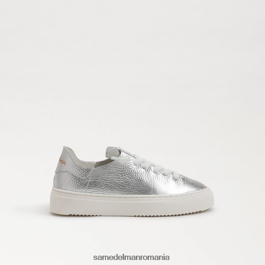 Sam Edelman încălţăminte argint moale copii pantofi sport cu șireturi HN448Z923