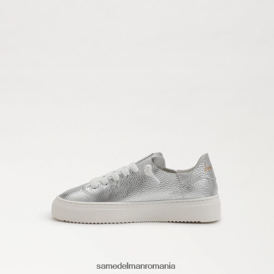 Sam Edelman încălţăminte argint moale copii pantofi sport cu șireturi HN448Z923