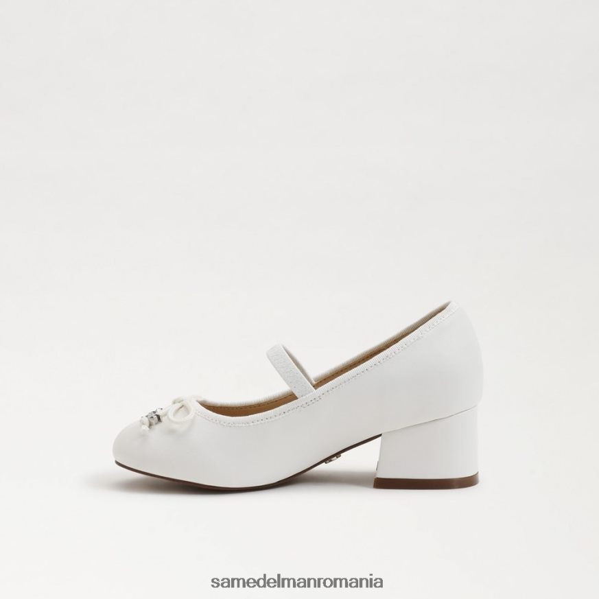 Sam Edelman încălţăminte alb strălucitor copii toc bloc tyra mary jane HN448Z978