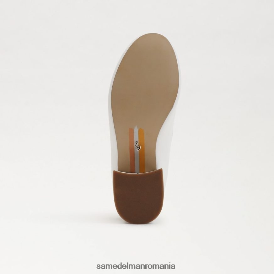 Sam Edelman încălţăminte alb strălucitor copii toc bloc tyra mary jane HN448Z978