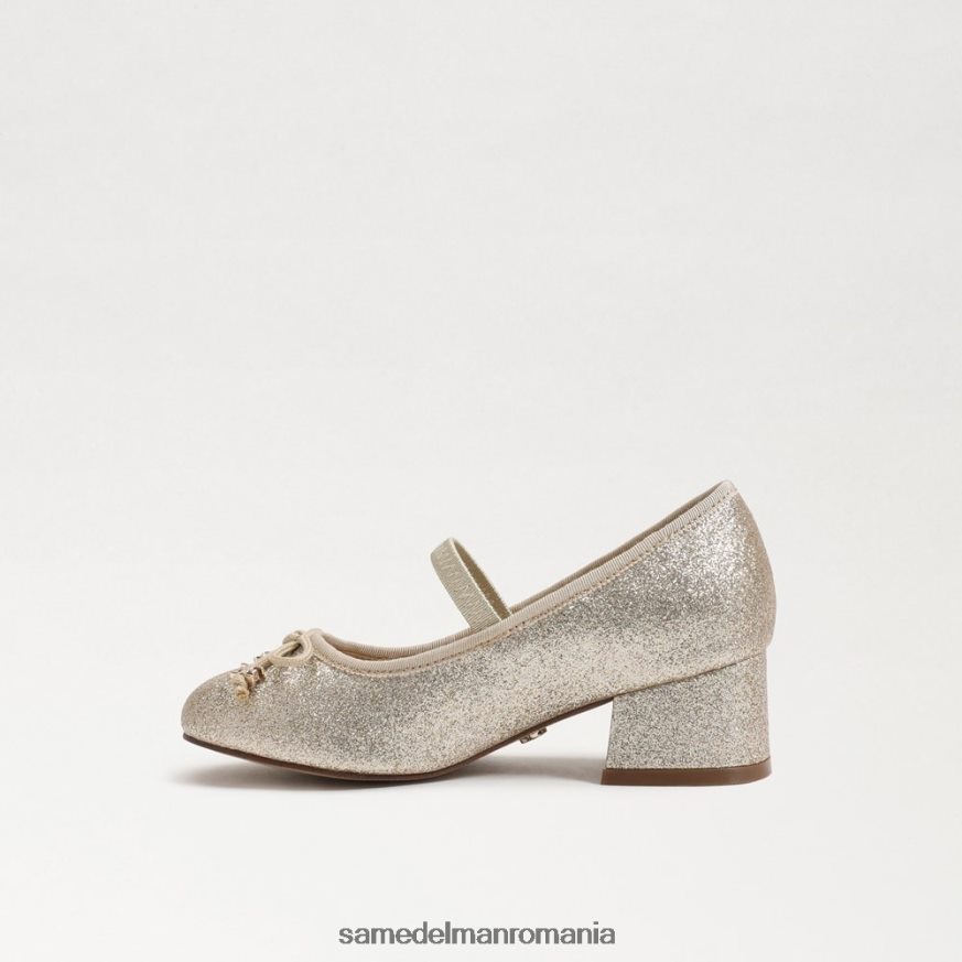 Sam Edelman încălţăminte frunza de aur copii toc bloc tyra mary jane HN448Z980