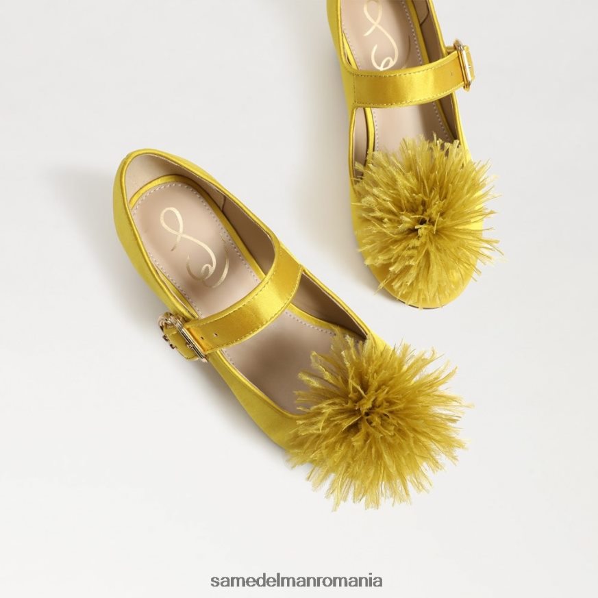 Sam Edelman încălţăminte ocru copii Talia toc bloc mary jane HN448Z1045