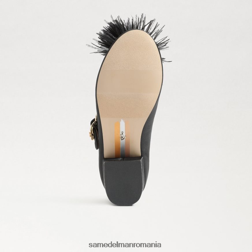 Sam Edelman încălţăminte piele neagra copii Talia toc bloc mary jane HN448Z1046