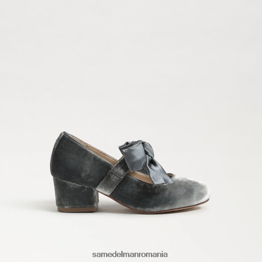 Sam Edelman încălţăminte albastru fumuriu copii toc bloc teddy mary jane HN448Z933