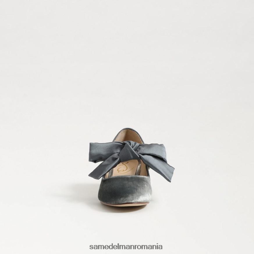 Sam Edelman încălţăminte albastru fumuriu copii toc bloc teddy mary jane HN448Z933