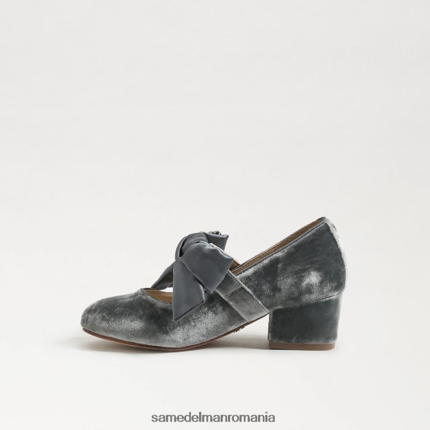 Sam Edelman încălţăminte albastru fumuriu copii toc bloc teddy mary jane HN448Z933