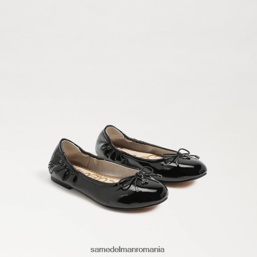 Sam Edelman încălţăminte brevet negru copii felicia balet flat HN448Z998