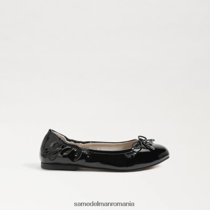 Sam Edelman încălţăminte brevet negru copii felicia balet flat HN448Z998