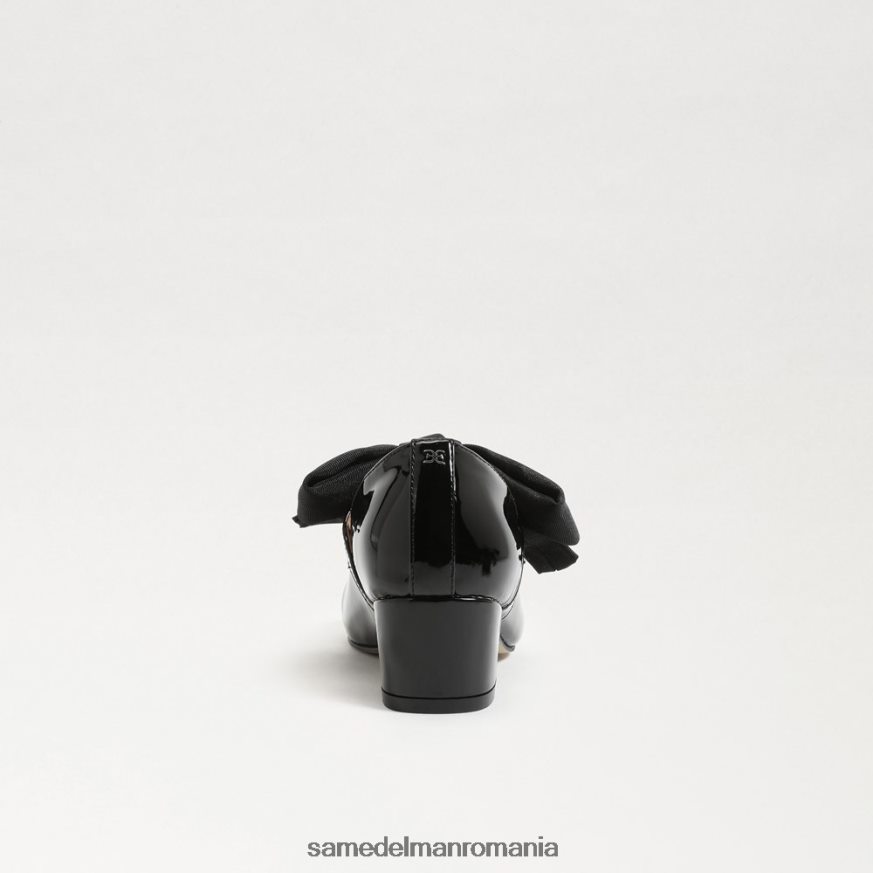 Sam Edelman încălţăminte brevet negru copii toc bloc teddy mary jane HN448Z935