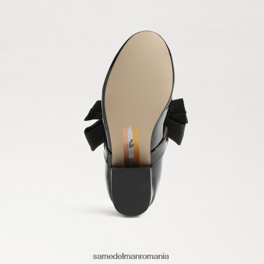 Sam Edelman încălţăminte brevet negru copii toc bloc teddy mary jane HN448Z935