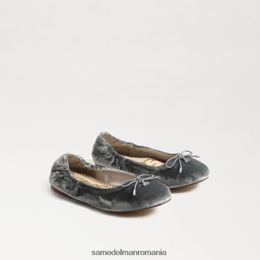 Sam Edelman încălţăminte catifea albastru fumuriu copii felicia balet flat HN448Z982