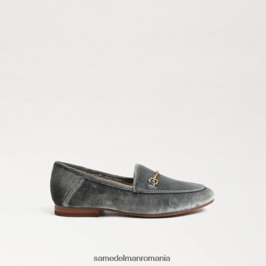 Sam Edelman încălţăminte catifea albastru fumuriu copii loraine bit loafer HN448Z896