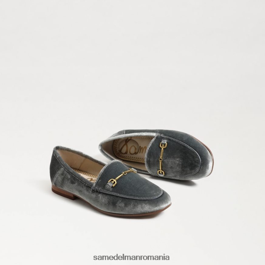 Sam Edelman încălţăminte catifea albastru fumuriu copii loraine bit loafer HN448Z896