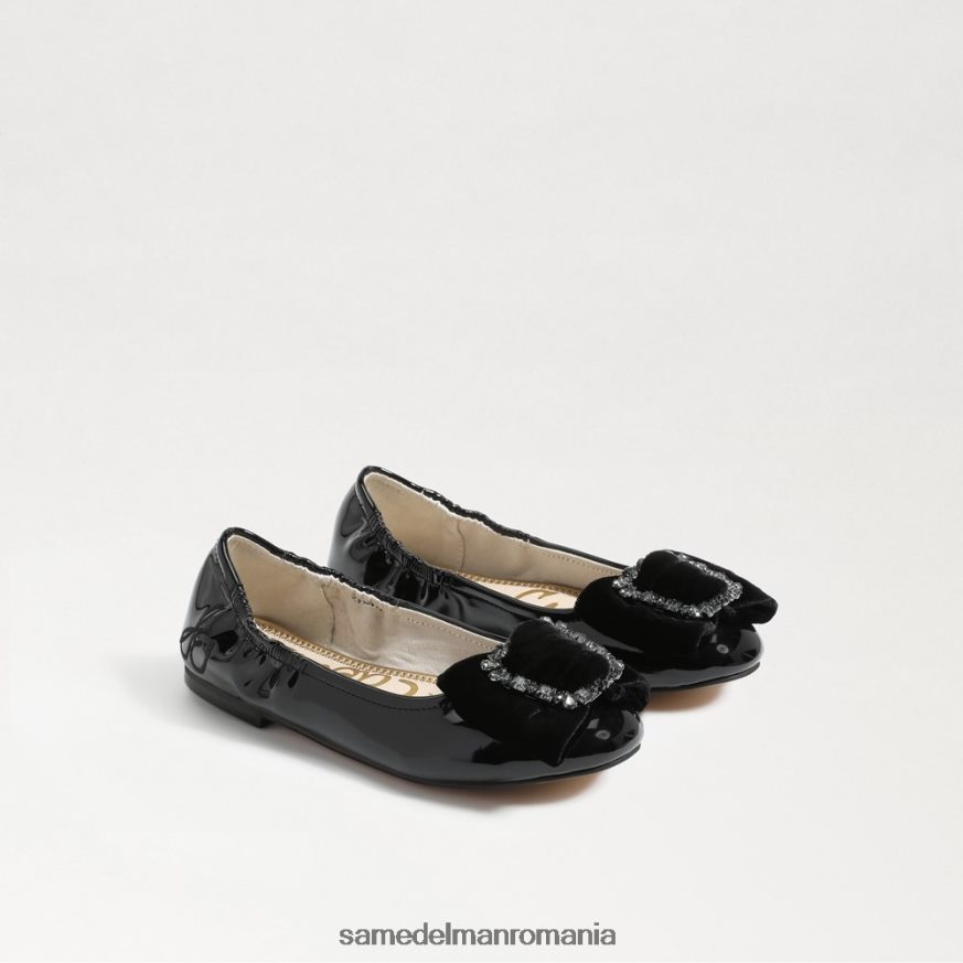 Sam Edelman încălţăminte catifea neagra copii farah balet HN448Z1055