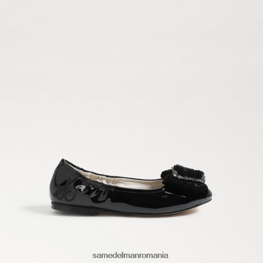 Sam Edelman încălţăminte catifea neagra copii farah balet HN448Z1055