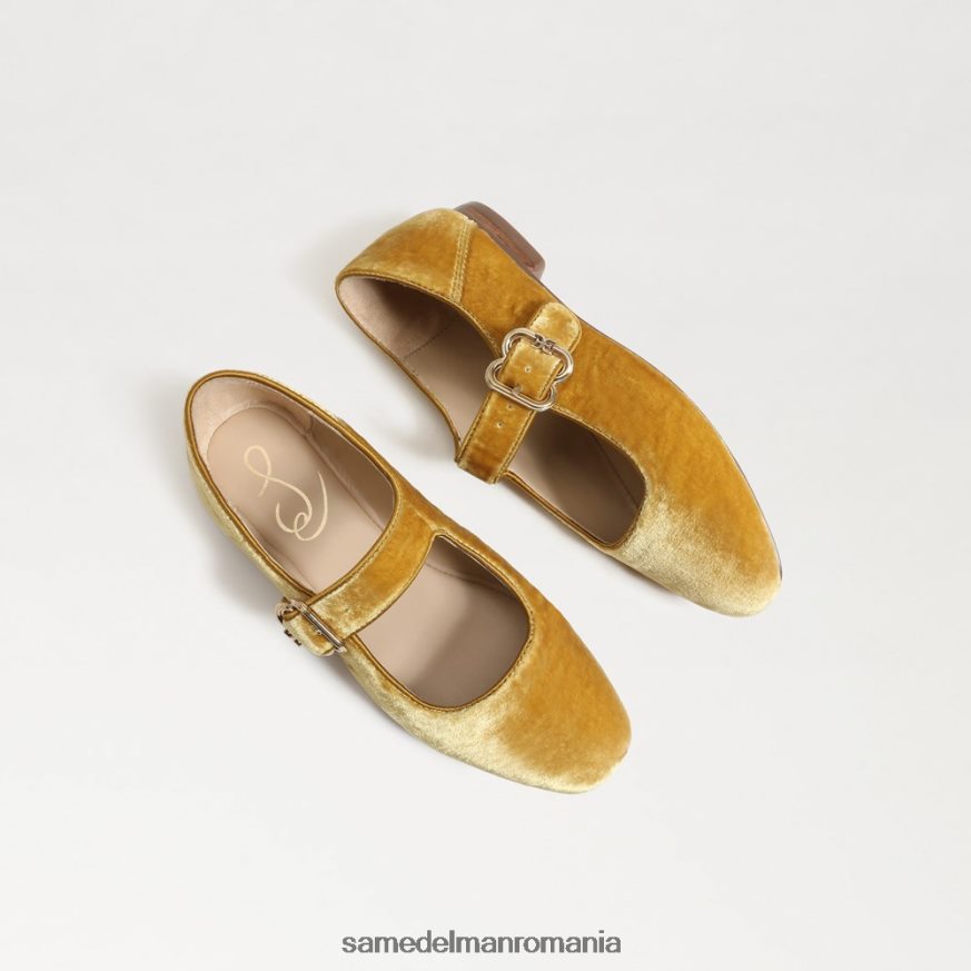 Sam Edelman încălţăminte catifea șofran copii michaela mary jane HN448Z913