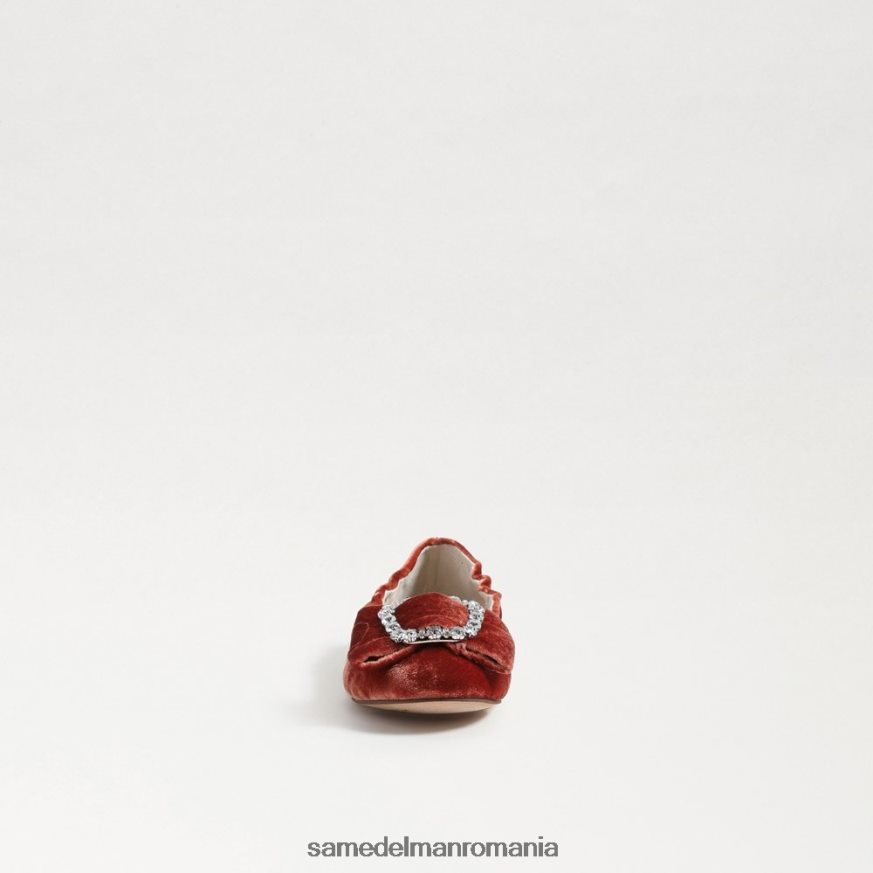 Sam Edelman încălţăminte catifea portocalie canion copii farah balet HN448Z1058