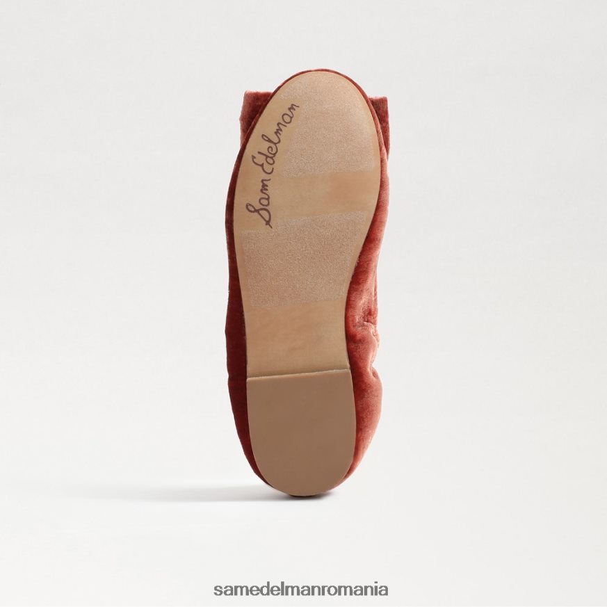 Sam Edelman încălţăminte catifea portocalie canion copii farah balet HN448Z1058