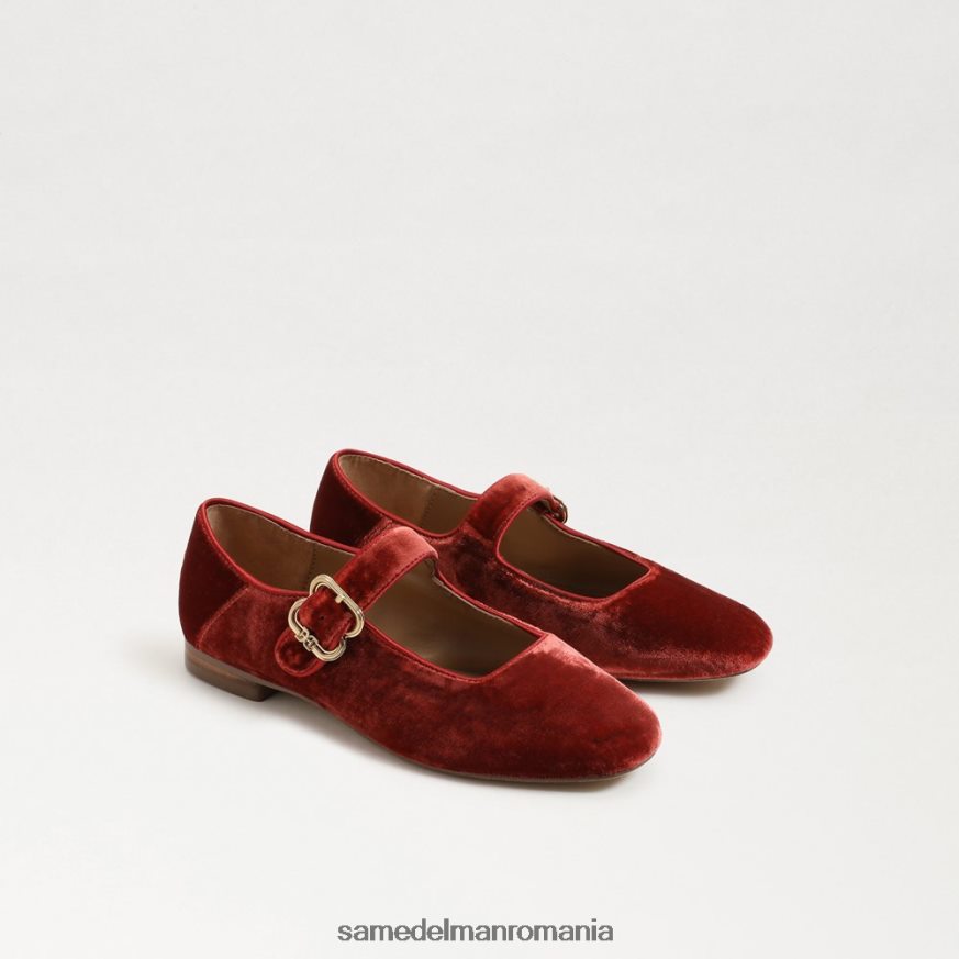 Sam Edelman încălţăminte catifea portocalie canion copii michaela mary jane HN448Z912