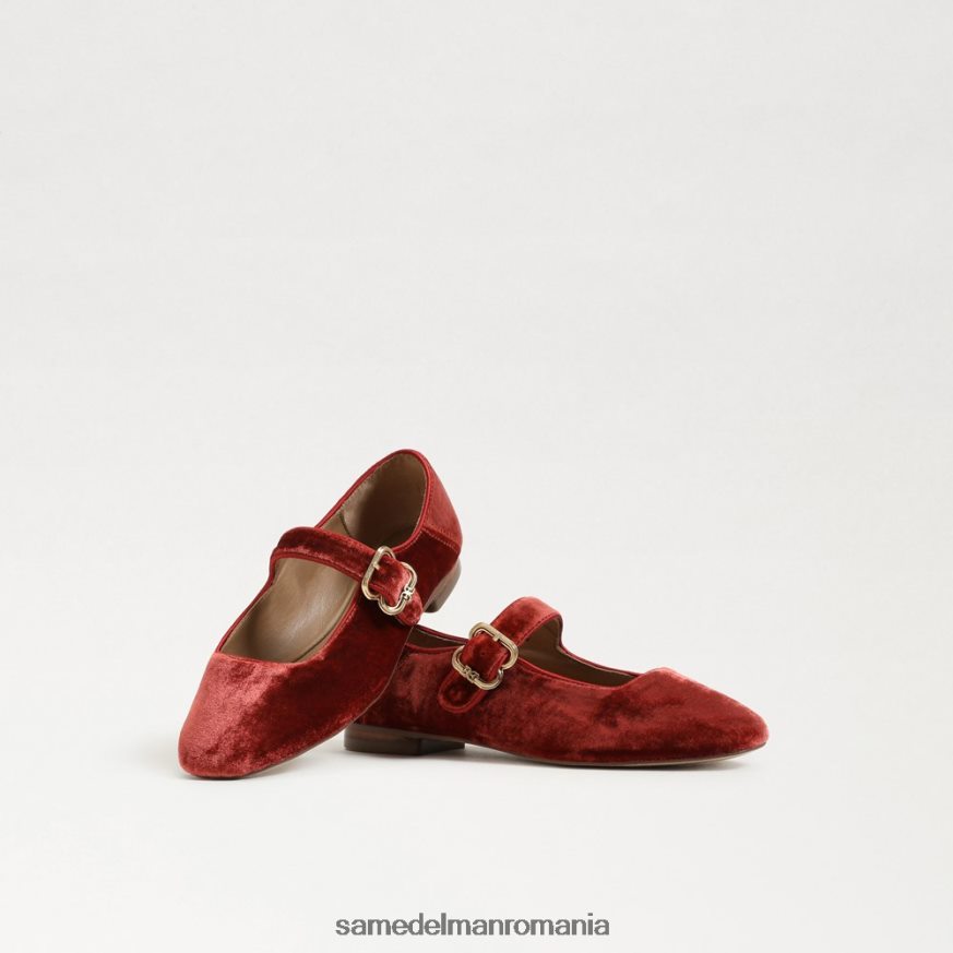 Sam Edelman încălţăminte catifea portocalie canion copii michaela mary jane HN448Z912