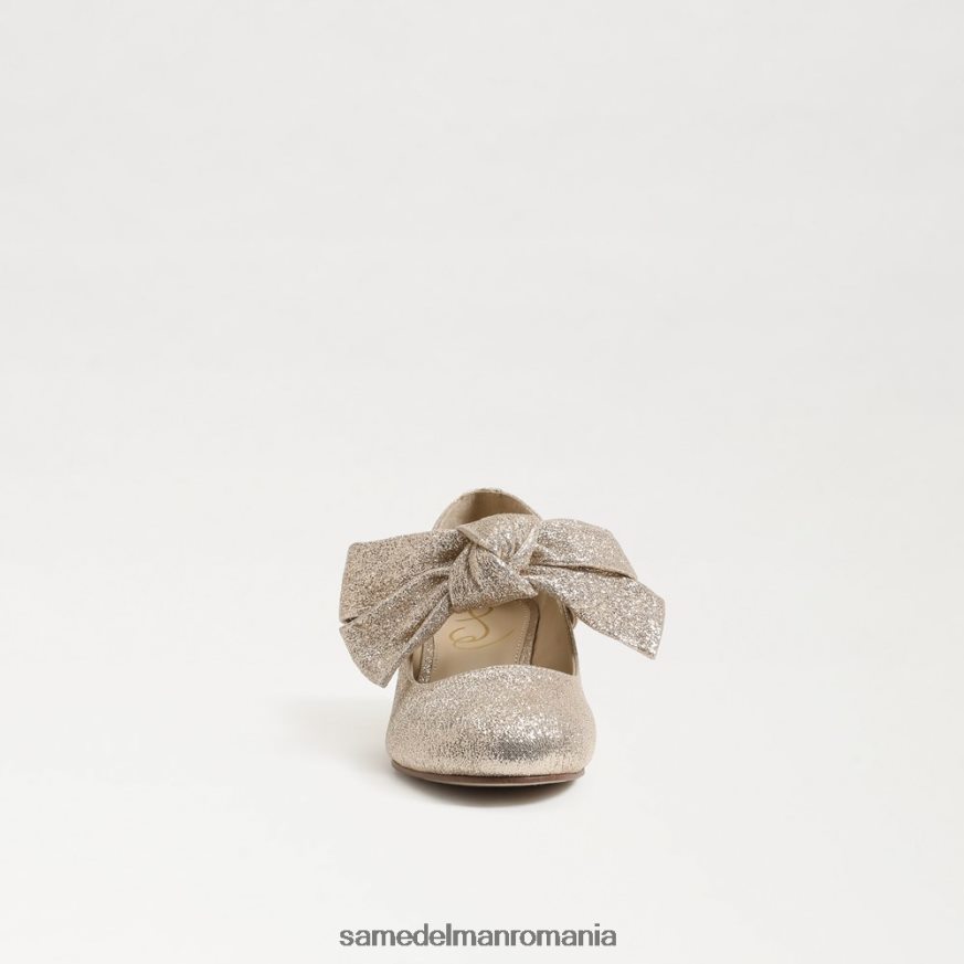 Sam Edelman încălţăminte frunza de aur copii toc bloc teddy mary jane HN448Z934