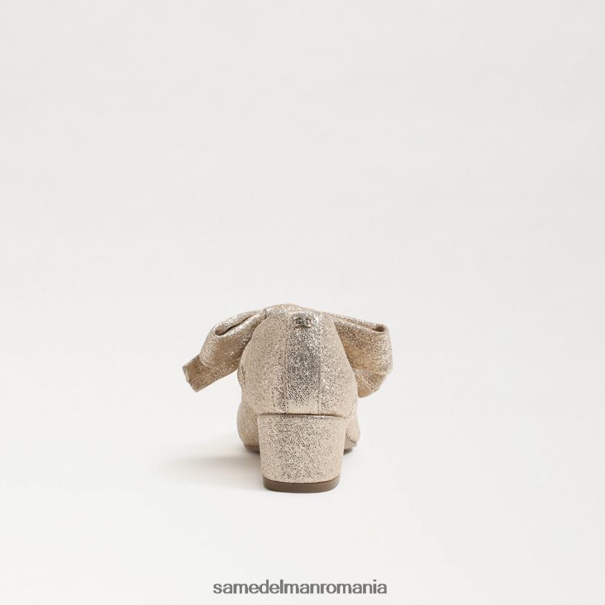 Sam Edelman încălţăminte frunza de aur copii toc bloc teddy mary jane HN448Z934