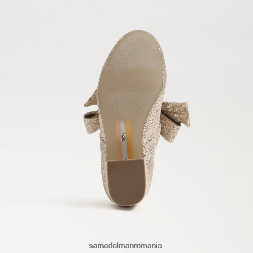 Sam Edelman încălţăminte frunza de aur copii toc bloc teddy mary jane HN448Z934