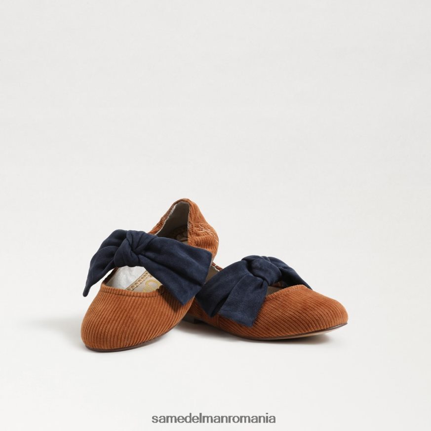 Sam Edelman încălţăminte mustar/marin copii balet felicity HN448Z1020