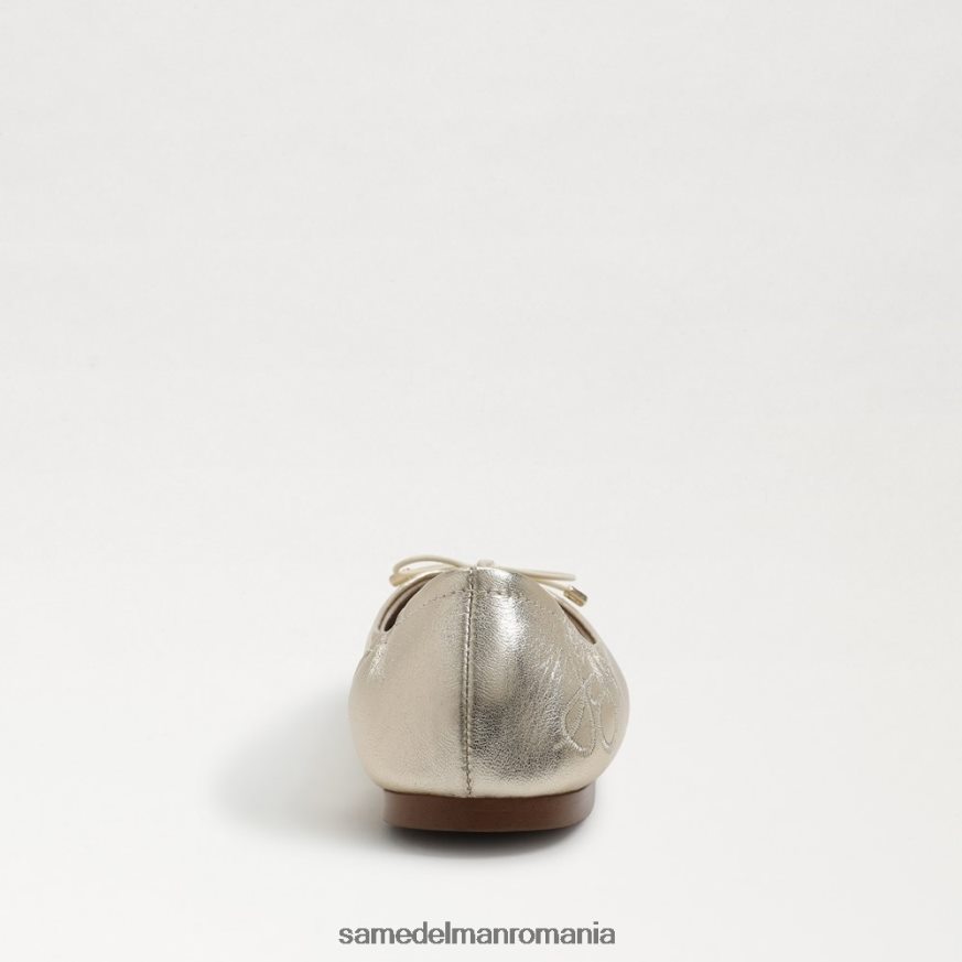 Sam Edelman încălţăminte piele cu frunze de aur copii felicia balet flat HN448Z993