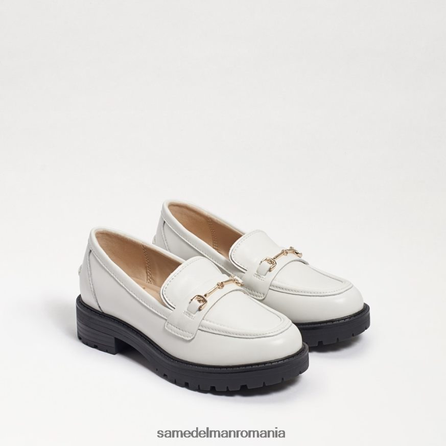 Sam Edelman încălţăminte piele cutie albă strălucitoare copii tully loafer HN448Z921