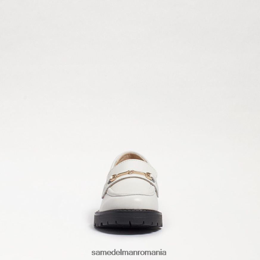 Sam Edelman încălţăminte piele cutie albă strălucitoare copii tully loafer HN448Z921