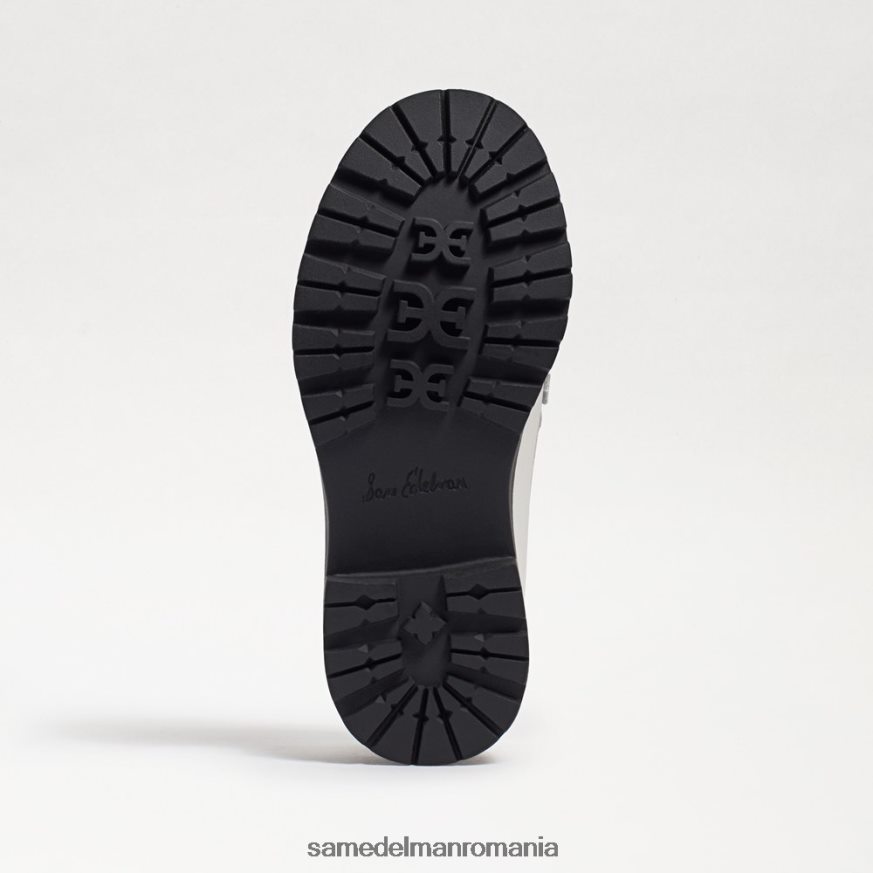 Sam Edelman încălţăminte piele cutie albă strălucitoare copii tully loafer HN448Z921