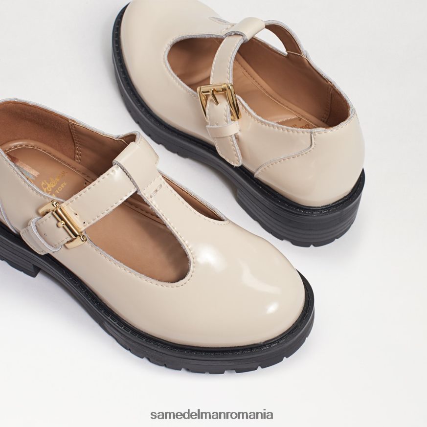 Sam Edelman încălţăminte piele cutie de fildeș modernă copii taelor lug talpa loafer HN448Z928