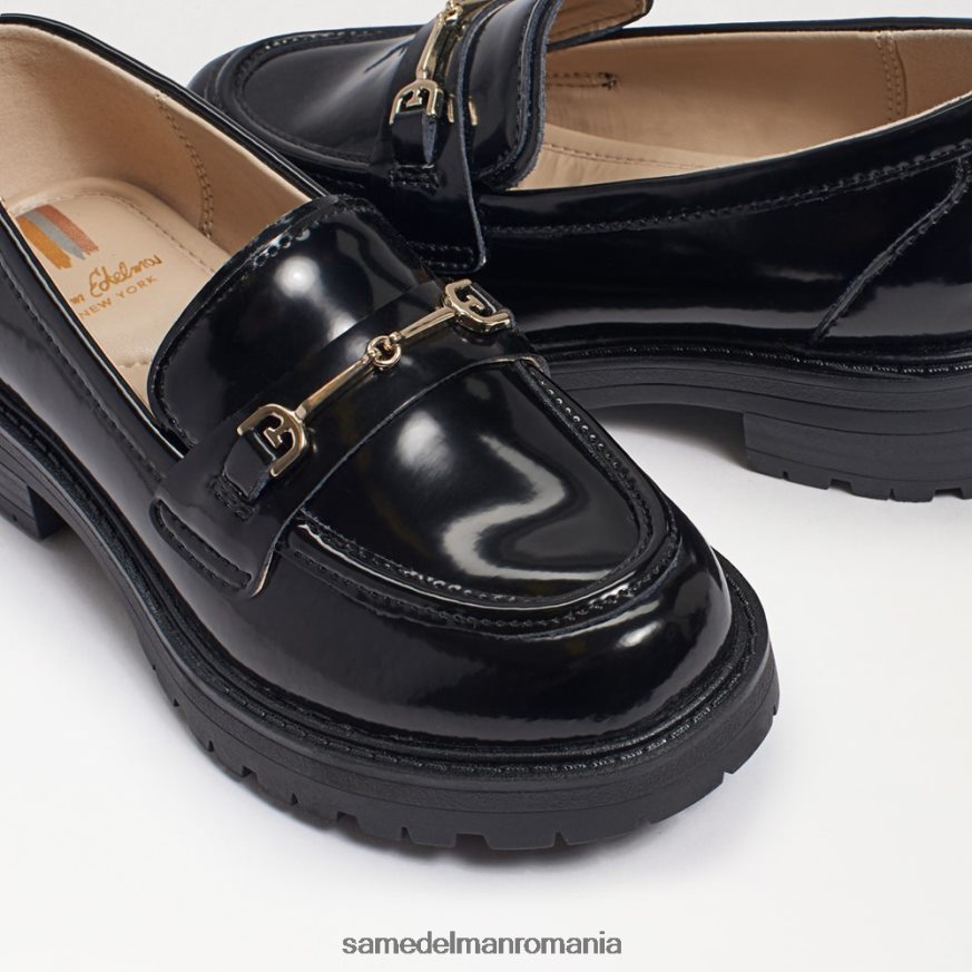Sam Edelman încălţăminte piele cutie neagră copii tully loafer HN448Z922