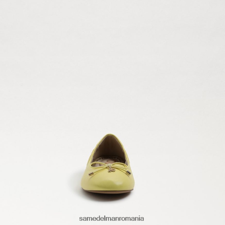 Sam Edelman încălţăminte piele galben unt copii felicia balet flat HN448Z992