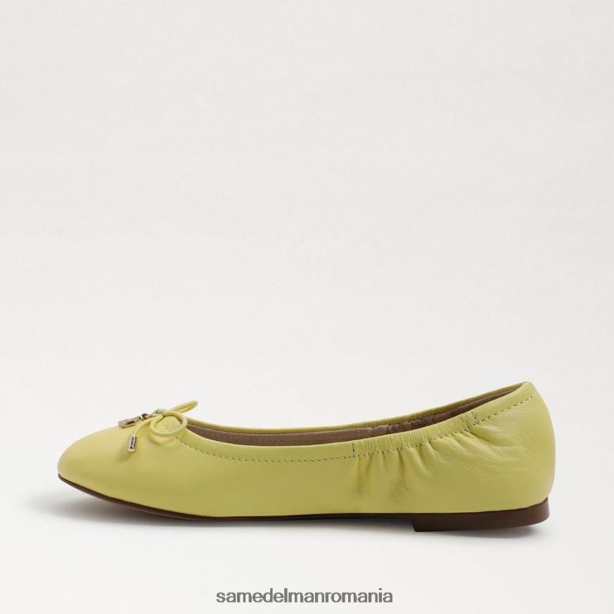 Sam Edelman încălţăminte piele galben unt copii felicia balet flat HN448Z992