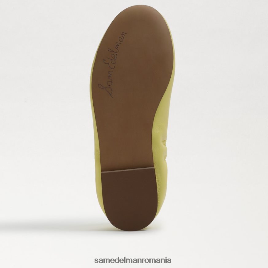 Sam Edelman încălţăminte piele galben unt copii felicia balet flat HN448Z992