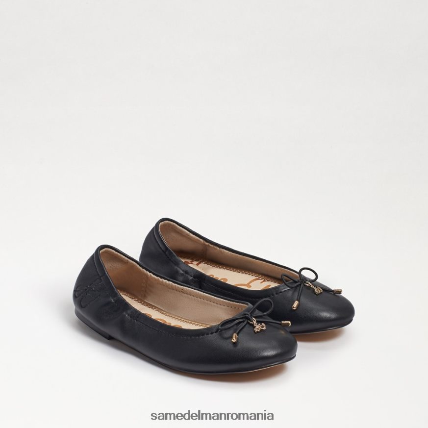 Sam Edelman încălţăminte piele neagra copii felicia balet flat HN448Z988