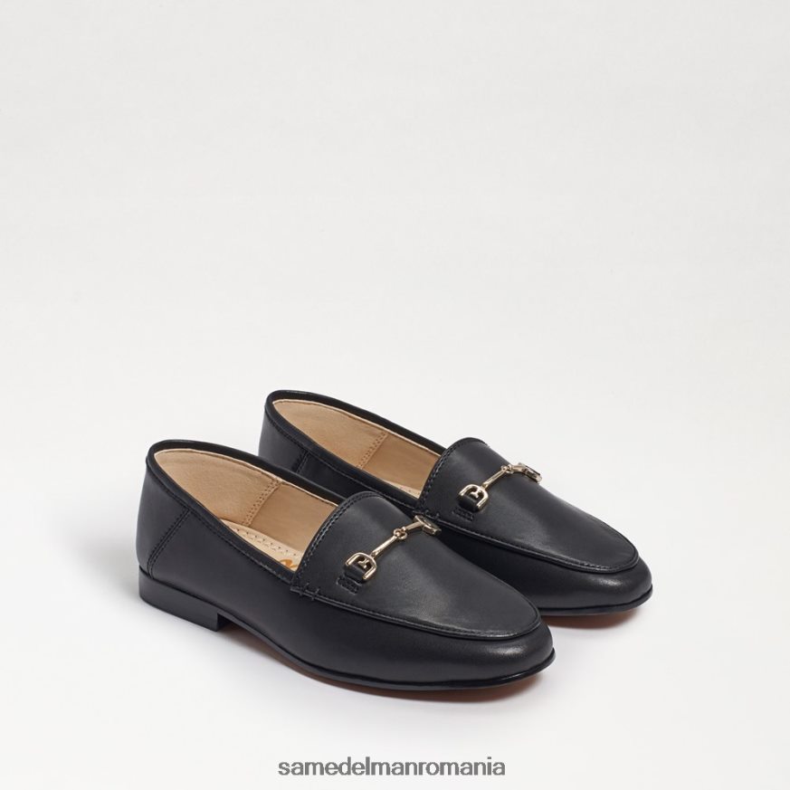 Sam Edelman încălţăminte piele neagra copii loraine bit loafer HN448Z901