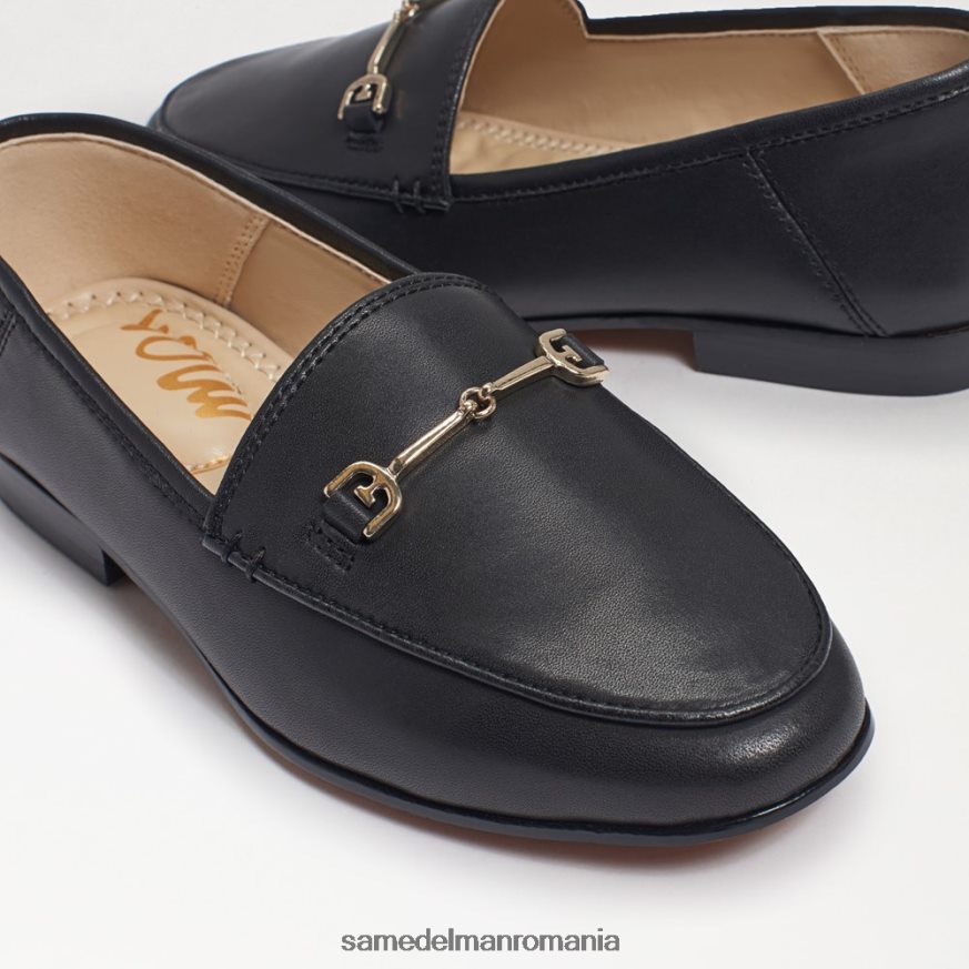 Sam Edelman încălţăminte piele neagra copii loraine bit loafer HN448Z901