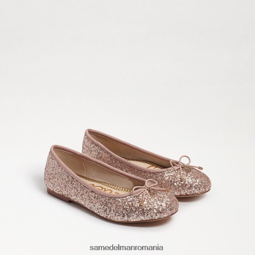 Sam Edelman încălţăminte sclipici de șampanie copii felicia balet flat HN448Z981