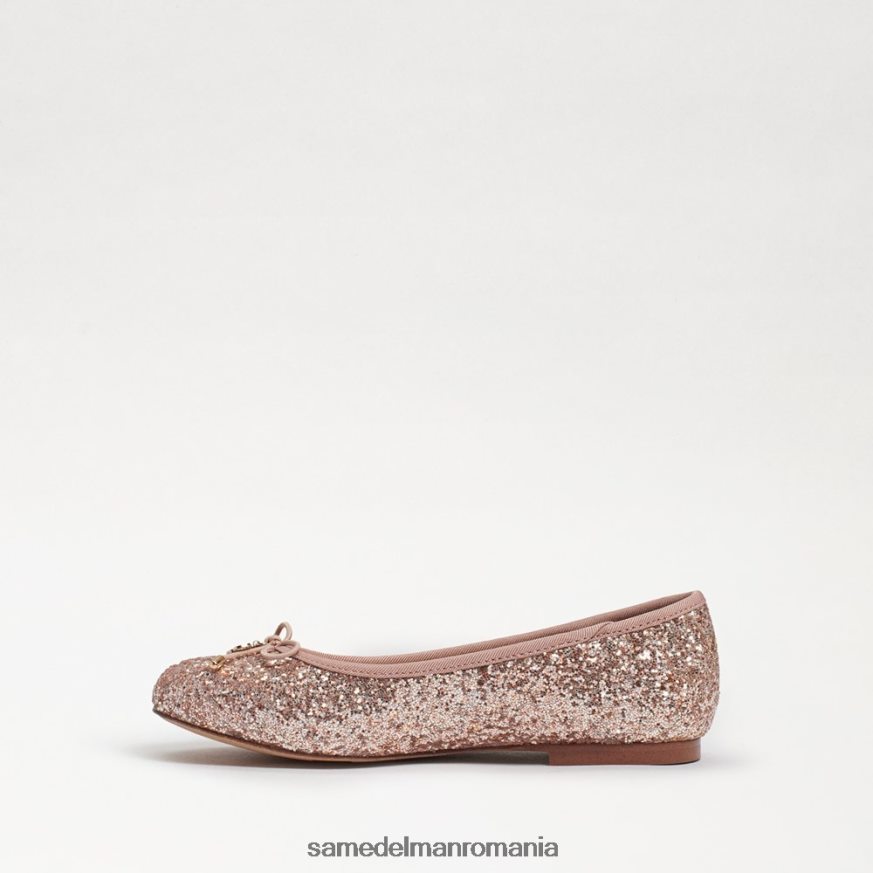 Sam Edelman încălţăminte sclipici de șampanie copii felicia balet flat HN448Z981