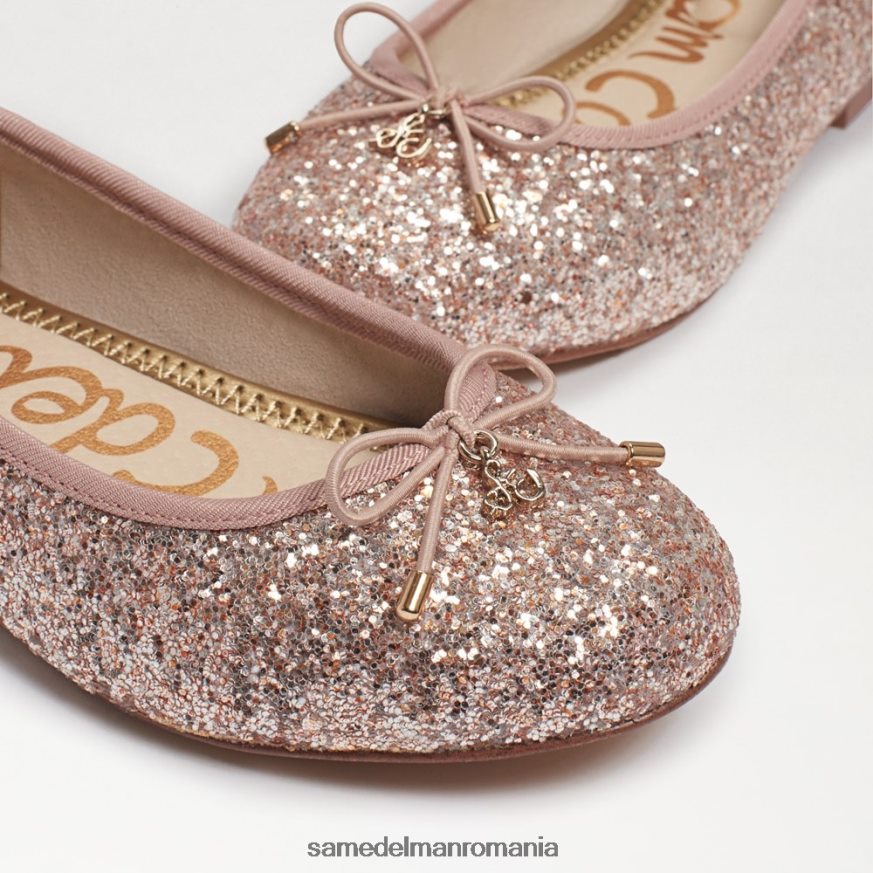 Sam Edelman încălţăminte sclipici de șampanie copii felicia balet flat HN448Z981